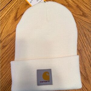 Carhartt White Beanie Hat Winter Toboggan Hat